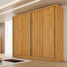 Imagem de Guarda-Roupa Solteiro Galati 2 Portas 4 Gavetas 100% Mdf Com Ripado Pe