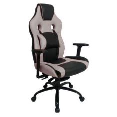 Imagem de Cadeira Gamer Com Almofada Linha Gamer Racing Cinza - Design Office Mó