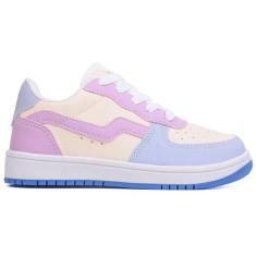 Imagem de Tênis Infantil Menina Menina Escolar Lançamento Dz - Destaque Zero Um