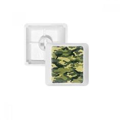 Imagem de Kit de atualização para jogos com teclado mecânico PBT com ilustração de grão de arte camuflagem