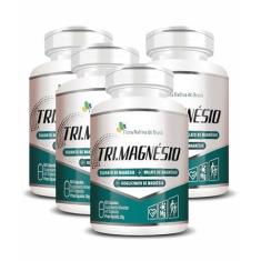 Imagem de 4x Tri Magnésio (taurato, malato e Bisglicinato) 60 Capsulas de 500mg Flora Nativa do Brasil