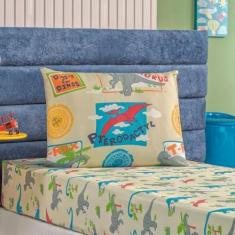 Imagem de Jogo de Cama Infantil Solteiro Bouti Kids 02 Pçs Dino