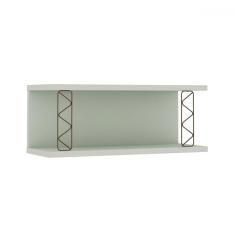 Imagem de Armário Aéreo Cozinha Aberto 80cm 100% Mdf com Metalon Mint - Genialflex