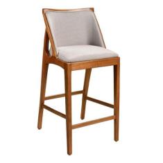 Imagem de Banqueta Crow 45cm Madeira Maciça  Factor Off White - Sallar Home