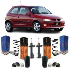 Imagem de 2 Amortecedor Kit Coxim + Molas Dianteira Celta 2001 A 2006