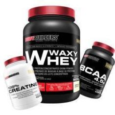Imagem de Kit Waxy Whey Protein 900g + Bcaa + Creatina – Bodybuilders