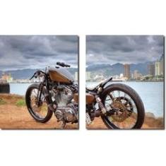 Imagem de Quadro Decorativo Moto Harley Davidson 2 Peças