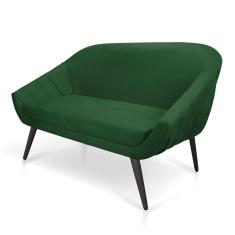 Imagem de Namoradeira Giovana 02 Lugares Suede de Ferro Verde