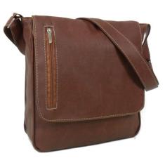 Imagem de Bolsa Carteiro Pasta Transversal Em Sintético Masculina Feminina Estudante Trabalho Passeio (Caramelo)