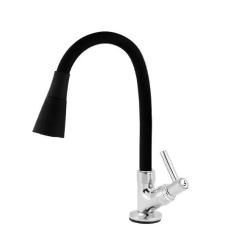 Imagem de Torneira Gourmet Flexível Cozinha Luxo Alta 2 Jatos 