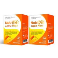 Imagem de Kit 02 Nutride Vitamina D 2000 Ui Com 60 Capsulas Maxinutri