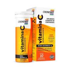 Imagem de Cronovit Vitamina C Sabor Laranja 10 Comprimidos Efervescentes
