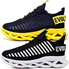 Imagem de Tênis Feminino Masculino Running Academia Treino Kit 2 Peças-Masculino