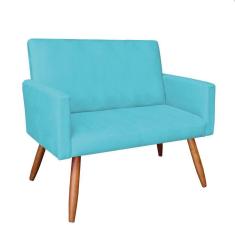 Imagem de Namoradeira Nina Suede Azul Turquesa