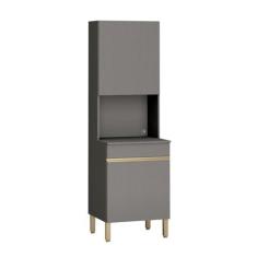 Imagem de Paneleiro 2 Portas Microondas Cinza Gris Line Kits Paraná