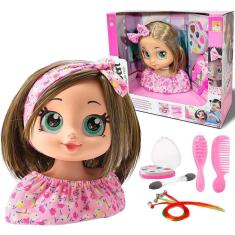 Imagem de Boneca Para Pentear E Maquiar Brinquedo Infantil Menina - Bee Toys
