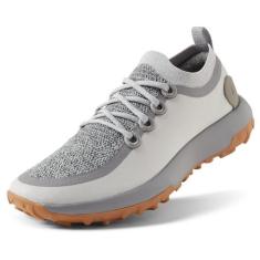 Imagem de Allbirds Tênis masculino para trilha Trail Runners SWT, respirável para todas as trações, Cinza médio (sola cáqui robusta), 45