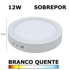 Imagem de Painel Plafon Led 12W 17Cm Sobrepor Redondo 3000K Evoled