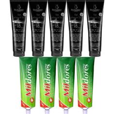 Imagem de Kit 5 Gel Cartilagem De Tubarão Com 18 Ervas 150G + 4 Creme Para Massa