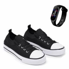 Imagem de Tênis Meia Casual Feminino All Colors + Relógio Digital Led - Simon Ve