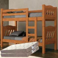 Imagem de Beliche Reforçada até 120kg Proteção Lateral com 2 Colchões D33 Gold -