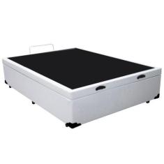 Imagem de Cama Box Baú Viúva Serene Sintético Branco 44x128x188 - SerenePrime
