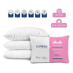 Imagem de Travesseiro Camesa Cotton Plus Suporte Firme 180 Fios