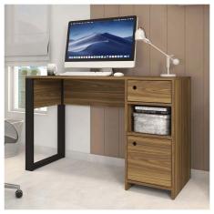 Imagem de Escrivaninha Mesa Computador Escritório Meta Marrom Caemmun