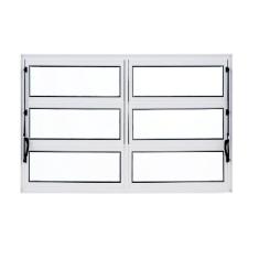 Imagem de Janela Basculante de Alumínio 0,80x1,20 Branco Duplo