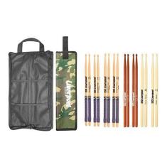 Imagem de Kit Baqueta Pro 5a, 7a E 2b E Bag Camuflado Com02 Liverpool