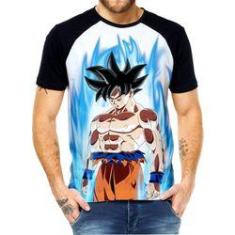 Camisa Camiseta Blusa Black Goku Instinto Superior