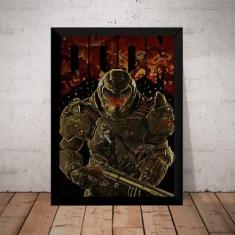 Imagem de Quadro Game Doom Poster Arte Moldurada