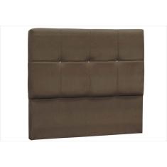 Imagem de Cabeceira para Cama Box Casal King 195 Cm Suede Marrom