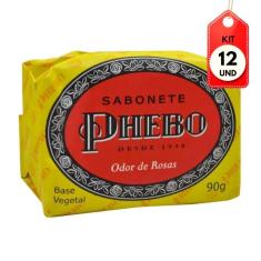 Imagem de Kit C-12 Phebo Odor De Rosas Sabonete 90g