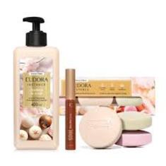 Imagem de Combo Doces Finos: Kit Sabonete Em Barra Vegetal 3X50g + Creme Hidrata