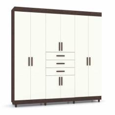 Imagem de Guarda Roupa Casal 8 Portas Berlim 10081104 Belmont Champanhe Vila Ric