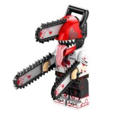 Imagem de Boneco Blocos De Montar Chainsaw Man Mangá - Mega Block Toys