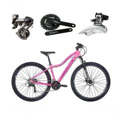 Imagem de Bicicleta Aro 29 Absolute Hera Feminina Shimano Altus 24v K7 Freios Hidráulicos Garfo Trava - Rosa Tam.17