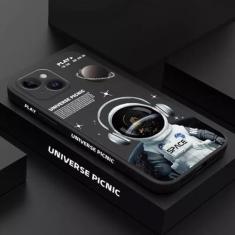 Imagem de Capa para iphone 14 pro max capa para iphone 11 casos dos desenhos animados espaço astronauta casos para iphone 13 12 xs max x 7 8 plus capa macia, 4, para iphone 13