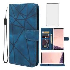 Imagem de Wanyuexes Capa para Galaxy S8 Plus, capa carteira para Samsung S8+ G955U com protetor de tela de vidro temperado, couro com toque de pele, suporte para cartão de crédito, suporte para Samsung Galaxy