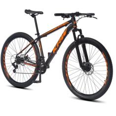 Imagem de Bicicleta Aro 29 Krw Alumínio 24 Vel Freio A Disco X52 Cor:preto/laranja Fosco;tamanho Quadro:19 Preto/laranja Fosco