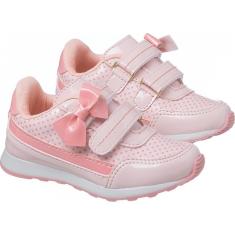 Imagem de Tênis Classic Infantil Feminino /Coral Laço Tira Aderente Conforto-Feminino
