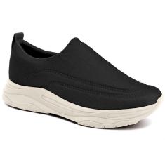 Imagem de Tênis Feminino Slip On Preto Usaflex MM1001-Feminino