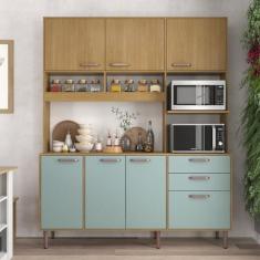 Imagem de Armário Cozinha Luna 170 Cm de Largura Forno e Micro Luna Grey