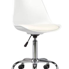Imagem de Cadeira Escritório Giratória Chicago Branco Fratini Branco
