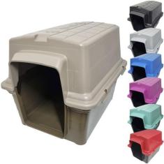 Imagem de Casa Casinha para Cachorro Cães Gatos Plástico Raças Porte Pequeno 2 e