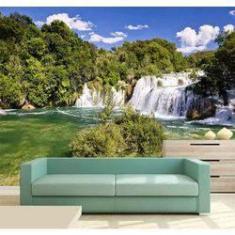 Imagem de Papel de Parede - Painel Adesivo Cachoeira 3D 3,75M² na 007