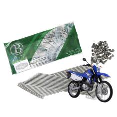 Imagem de Jogo de Raios Aço Inox Polido 3,5mm Bace Dianteiro Xtz Lander 250