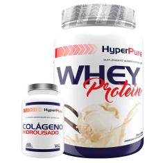 Imagem de Whey Protein 900g + Colágeno Hidrolisado 100 Caps Baunilha