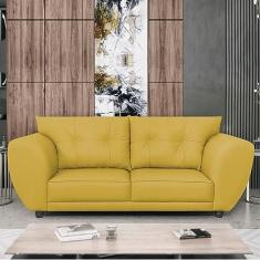 Imagem de Sofá 2 Lugares Tulipa Suede Amarelo - Amarena Móveis